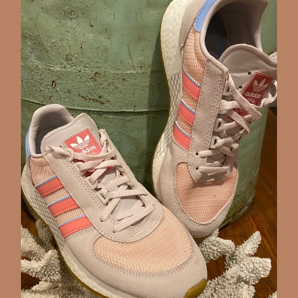 pastel adidas trainers